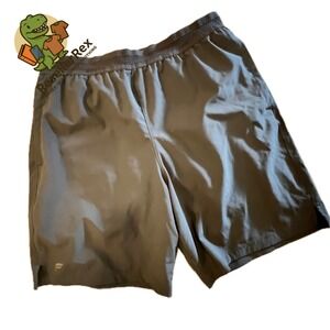 Fabletics Mens Shorts Black Elastic Waist Pockets Gym Athleisure Size 30